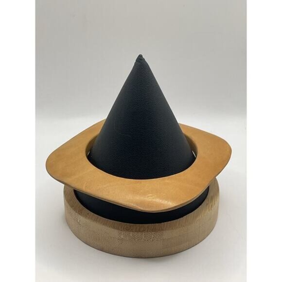 Light Brown Wooden Geometric India Bangle Bracelet - Picture 4 of 4